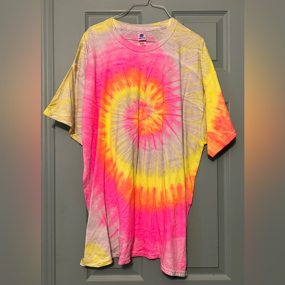Hand dyed tie dye tshirt
